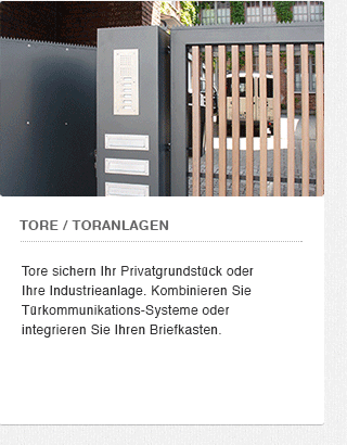 Tore und Toranlagen